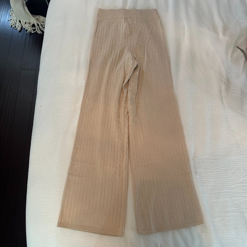Abercrombie 90s Straight Leg Sweater Pants - Cream - XS